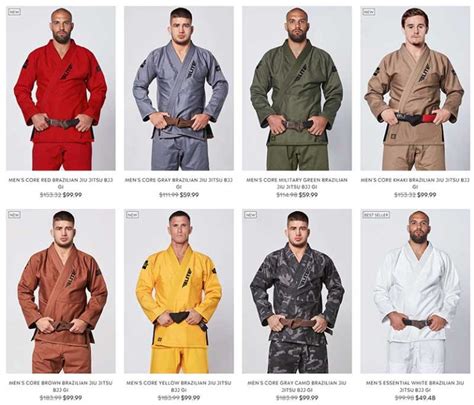BJJ Gi Colors