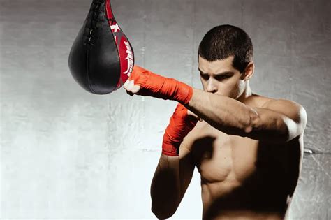 Boxer Using Speed Bag