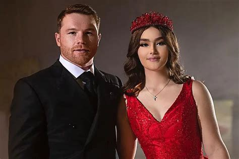 Canelo Alvarez daughter Emily Cinnamon with boyfriend