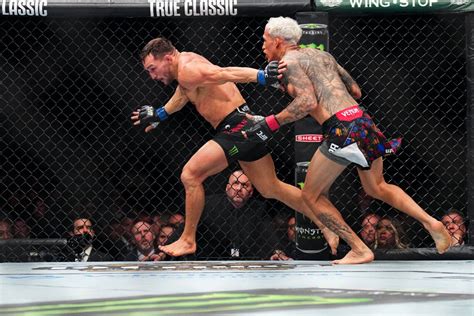 Charles Oliveira and Michael Chandler