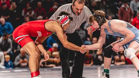Collegiate wrestling match