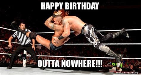 Funny Wrestling Birthday Meme