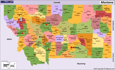 Map of Montana