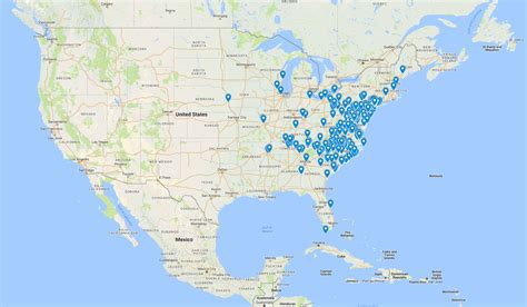 Map of local BJJ gyms