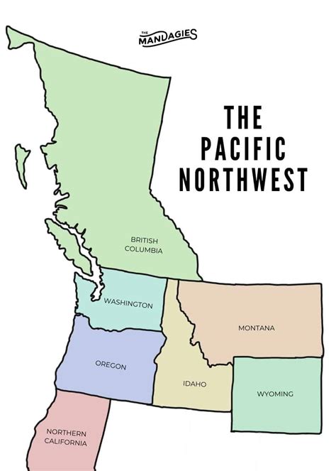 Map of the Pacific Northwest