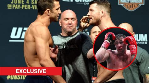 Michael Bisping and Luke Rockhold face off