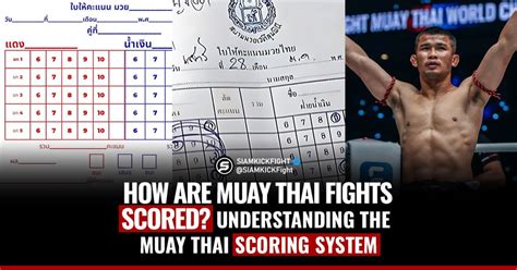 Muay Thai Scoring System