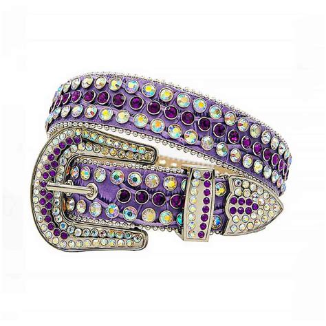 Purple Rhinestone Belt