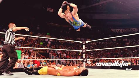 Rob Van Dam performing a Five-Star Frog Splash
