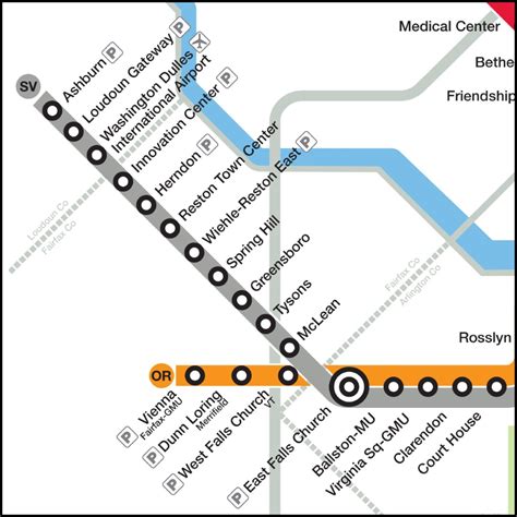 Silver Line Metro Map