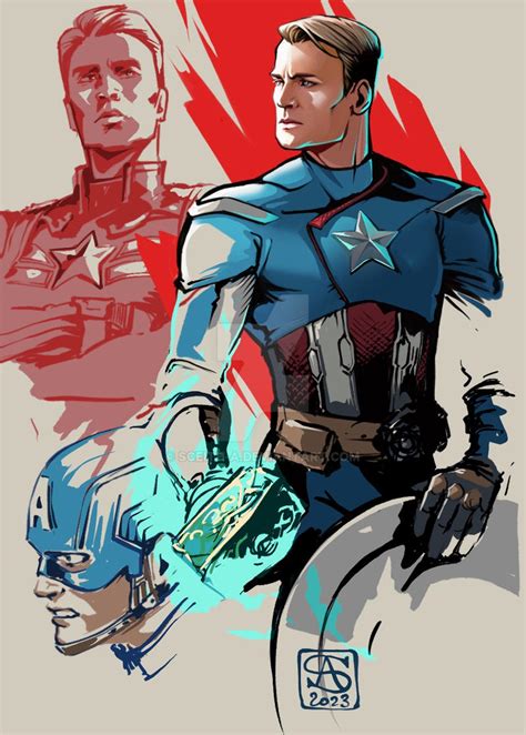 Steve Rogers Sketching