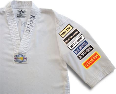 Taekwondo Uniform Patches