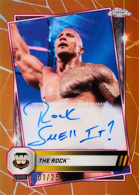The Rock Autograph Card