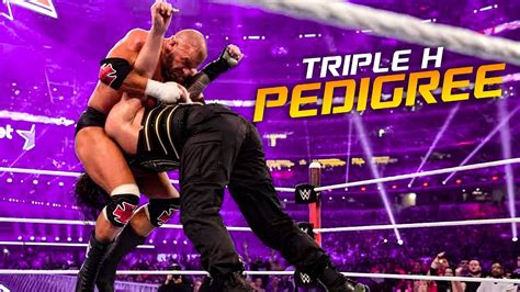 Triple H executing a Pedigree