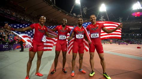 Tyson Gay with medals