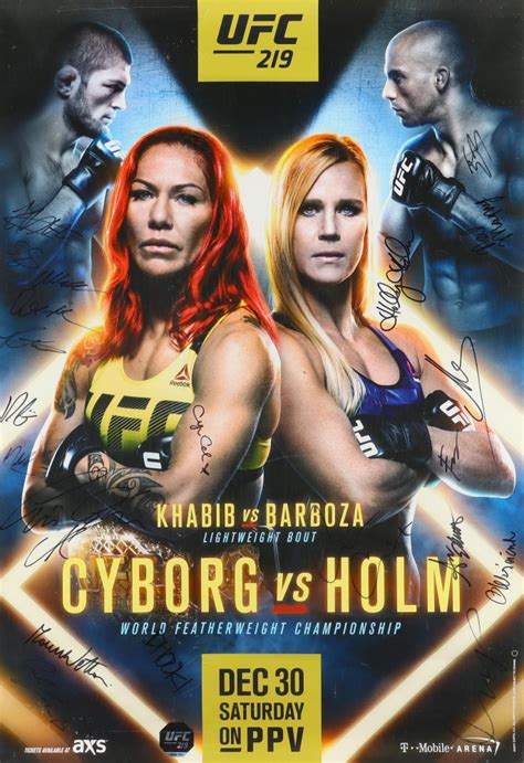 UFC 219: Cyborg vs. Holm Poster