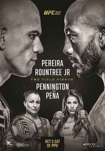 UFC 307 Poster
