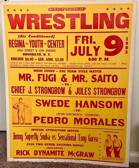 Vintage Poster of Wrestling Bear