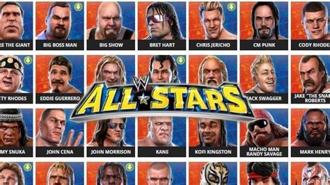 WWE All Stars Roster