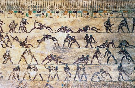 Wrestlers from the tomb of Baqet III