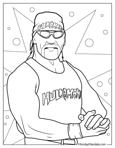 Wrestling coloring pages printable
