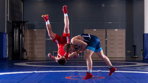 Wrestling practice